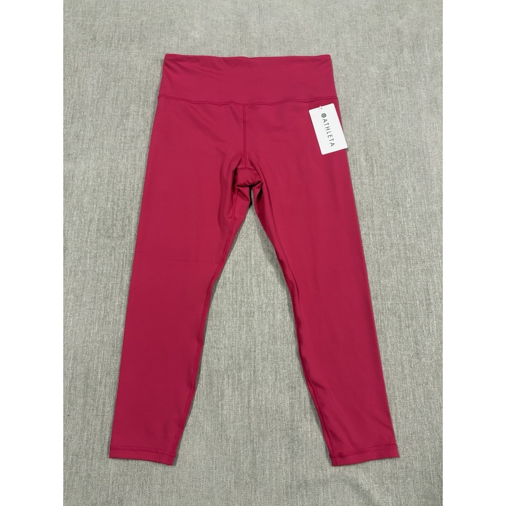 NWT Athleta Women's Ultra High Rise Elation 7/8 Tight Leggings Size Large Pink